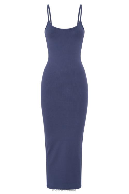 Meshki Alexis Ribbed Cami Midi Dress Clothing Midnight Navy 6DX22331