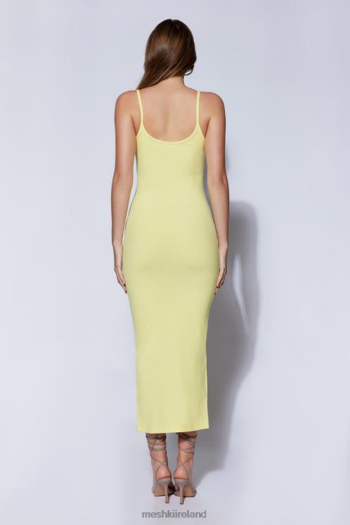 Meshki Alexis Ribbed Cami Midi Dress Clothing Yellow 6DX22526
