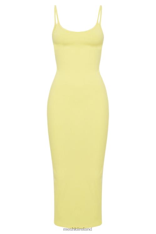 Meshki Alexis Ribbed Cami Midi Dress Clothing Yellow 6DX22526