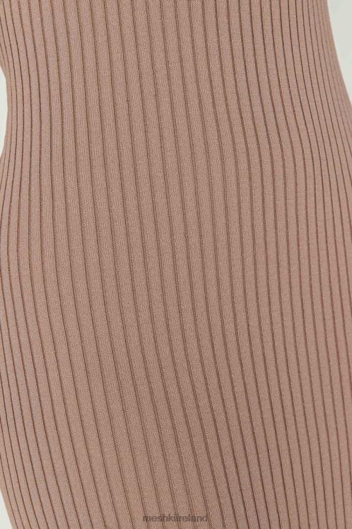 Meshki Avalon Backless Knit Midi Dress Clothing Taupe 6DX22350