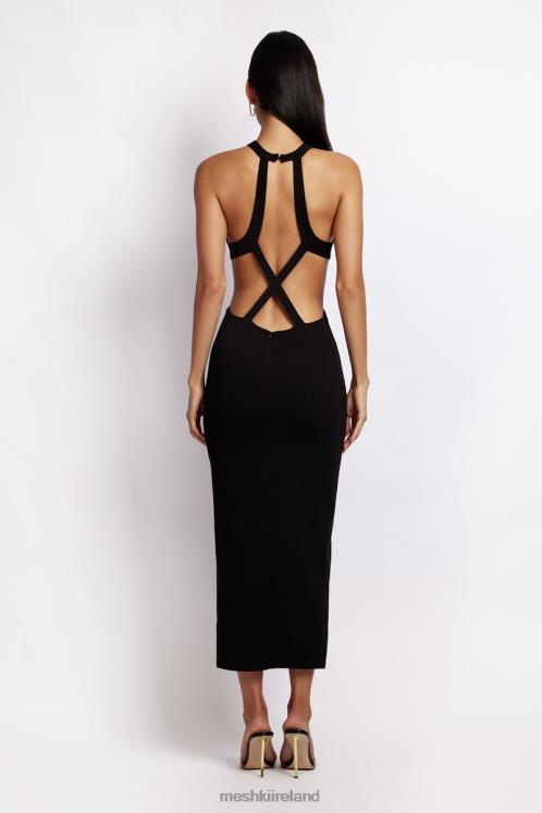 Meshki Briana Cut Out Midi Dress Clothing Black 6DX22721