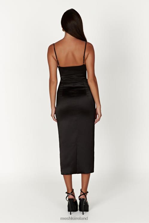 Meshki Camelia Corset Midi Dress Clothing Black 6DX22601