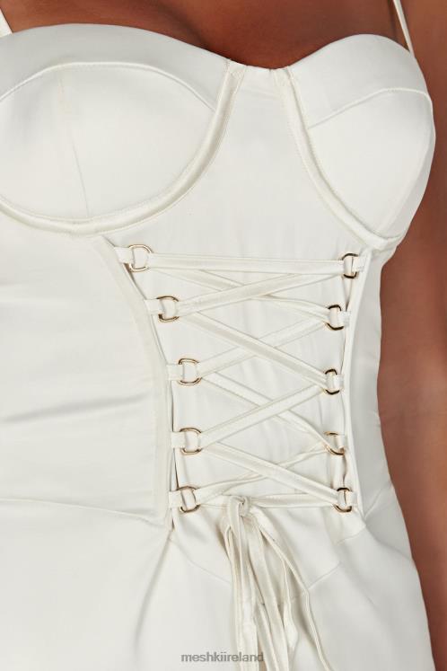 Meshki Camelia Corset Midi Dress Clothing Ivory 6DX22594