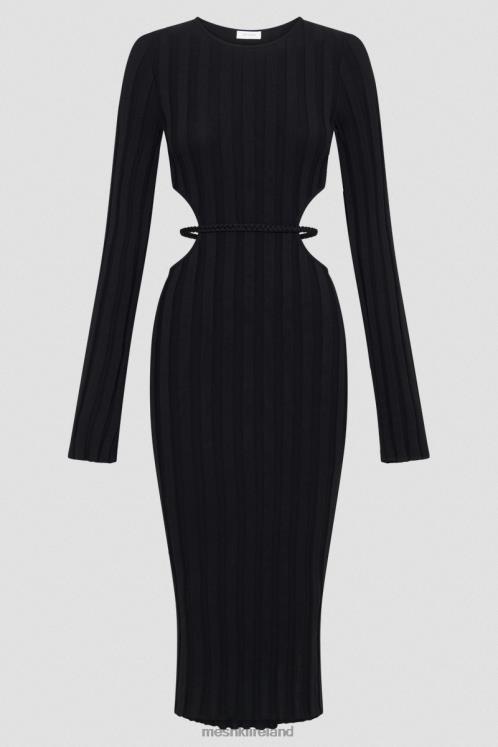 Meshki Elodie Knit Midi Dress Clothing Black 6DX22244