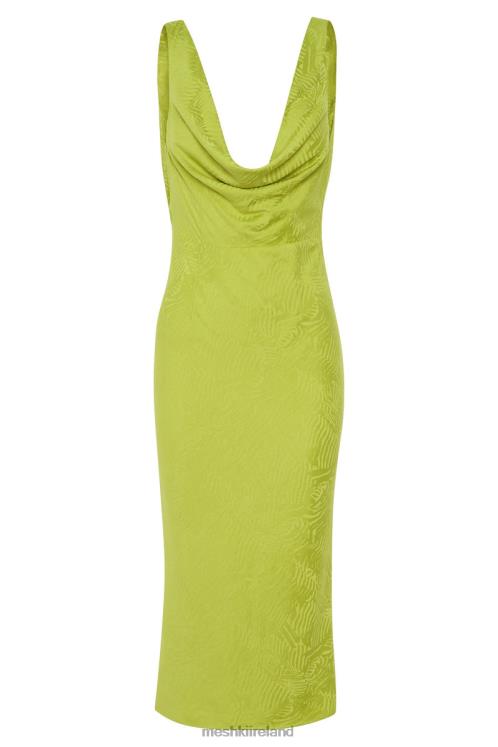 Meshki Fallon Cowl Midi Dress Clothing Chartreuse 6DX22624