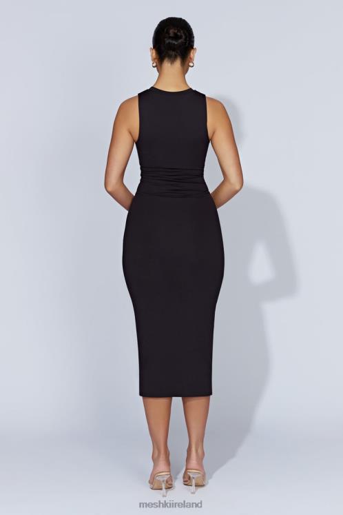 Meshki Jill Sleeveless Tank Midi Dress Clothing Black 6DX22467