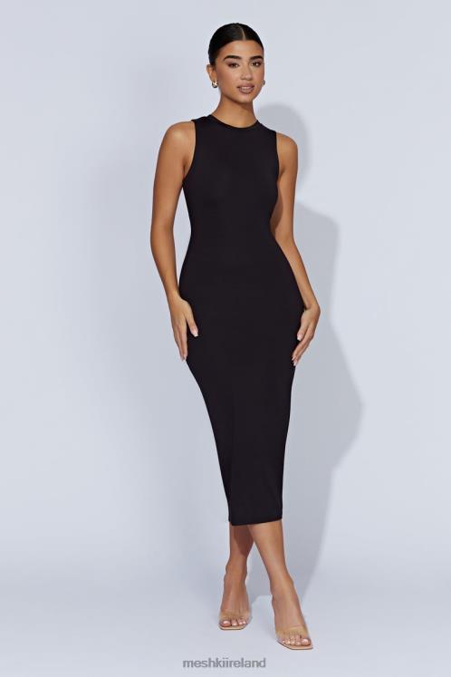 Meshki Jill Sleeveless Tank Midi Dress Clothing Black 6DX22467