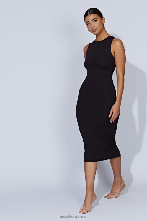 Meshki Jill Sleeveless Tank Midi Dress Clothing Black 6DX22467