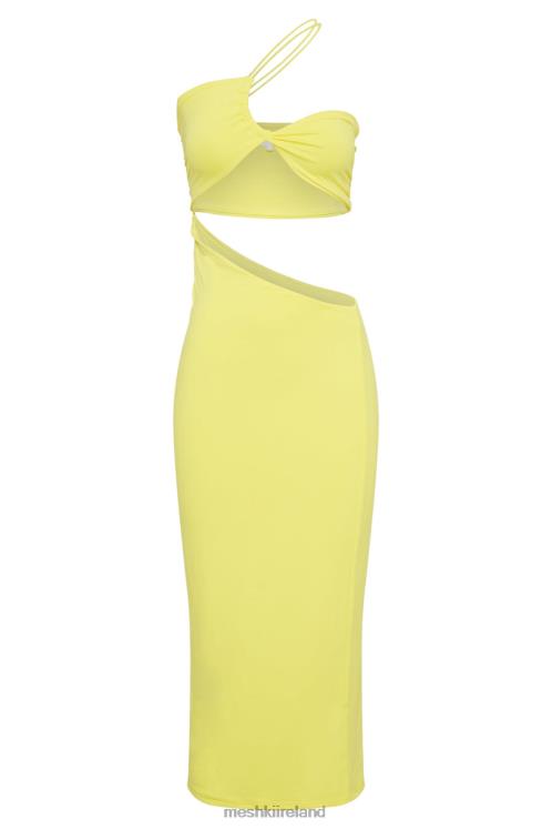 Meshki Keira Side Cut Out Midi Dress Clothing Yellow 6DX22705
