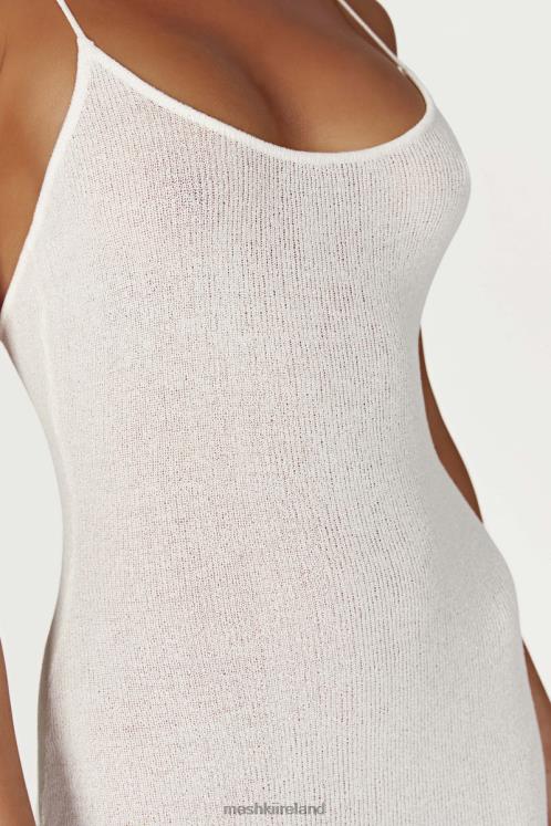 Meshki Magnolia Knit Midi Dress Clothing Ivory 6DX22560