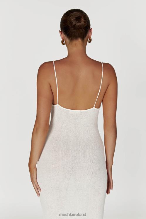 Meshki Magnolia Knit Midi Dress Clothing Ivory 6DX22560