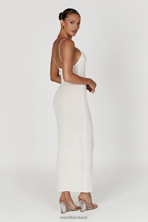 Meshki Magnolia Knit Midi Dress Clothing Ivory 6DX22560