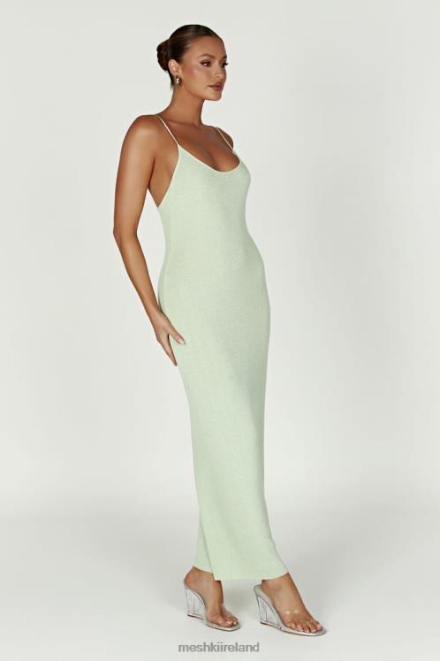 Meshki Magnolia Knit Midi Dress Clothing Pistachio Green 6DX22321