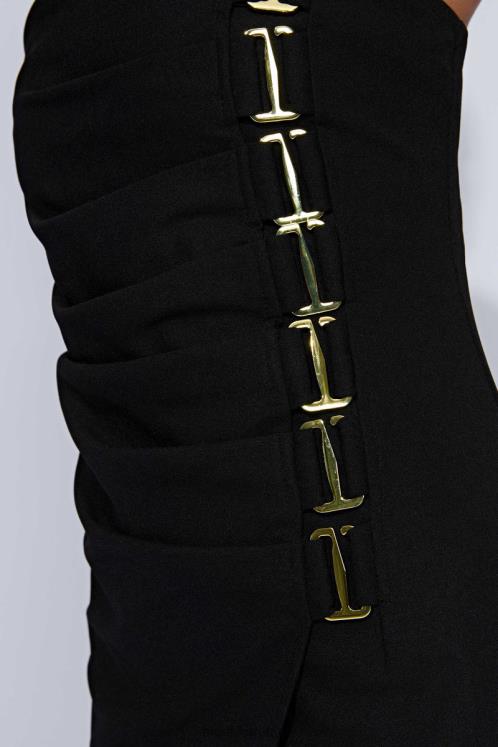 Meshki Mercer E-Hook Midi Dress Clothing Black 6DX22525