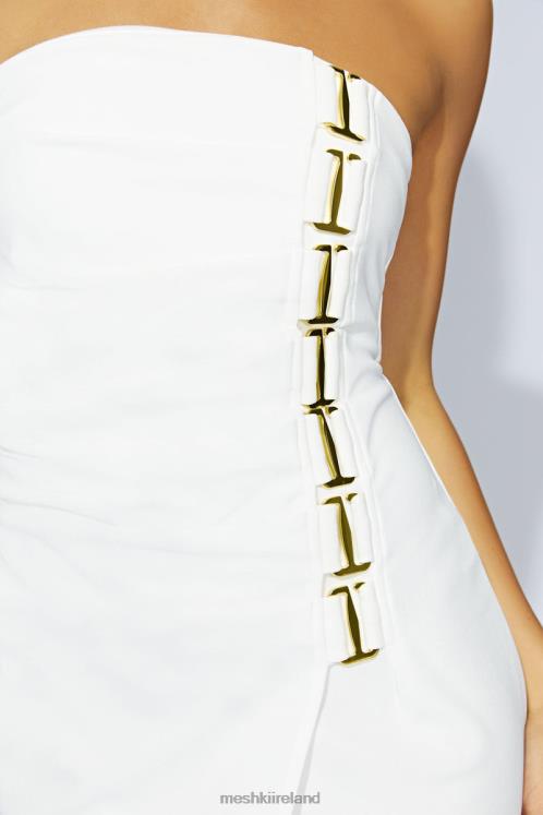 Meshki Mercer E-Hook Midi Dress Clothing Bone 6DX22686