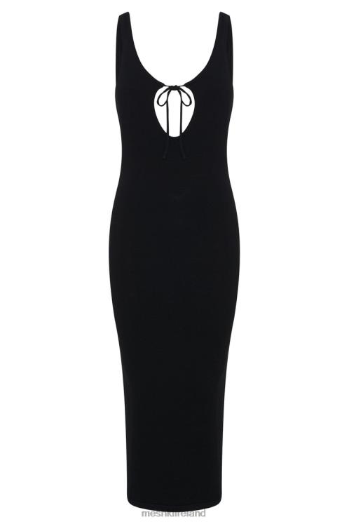 Meshki Nola Cut Out Knit Midi Dress Clothing Black 6DX22649
