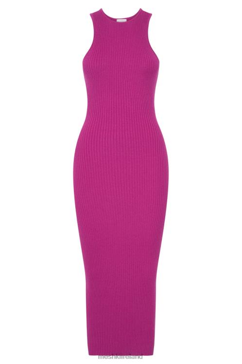 Meshki Sienna Knit Midi Dress Clothing Violet 6DX22718