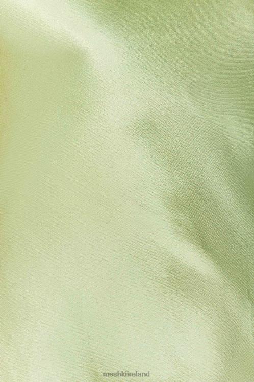 Meshki Tyler Strapless Satin Midi Dress Clothing Pistachio Green 6DX22343