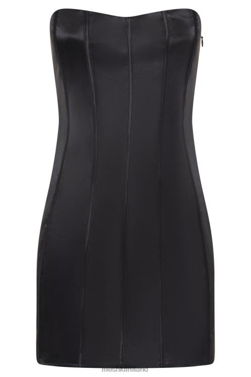 Meshki Amaya Lace Up Corset Mini Dress Clothing Black 6DX22604