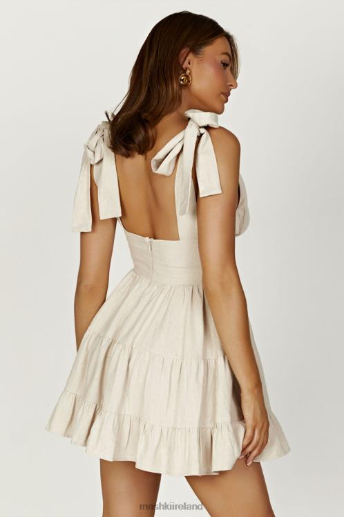 Meshki Aurelia Linen Mini Dress Clothing Natural 6DX22178