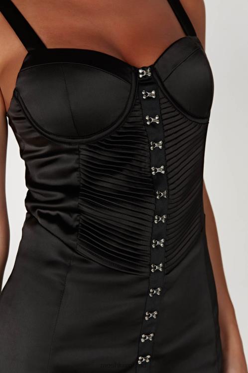 Meshki Azaria Hook And Eye Mini Dress Clothing Black 6DX22595