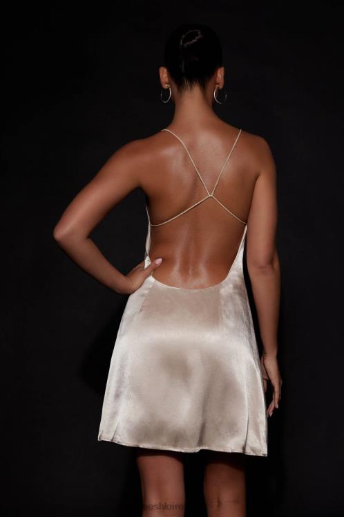 Meshki Briah Diamante Rope Mini Dress Clothing Champagne 6DX22679