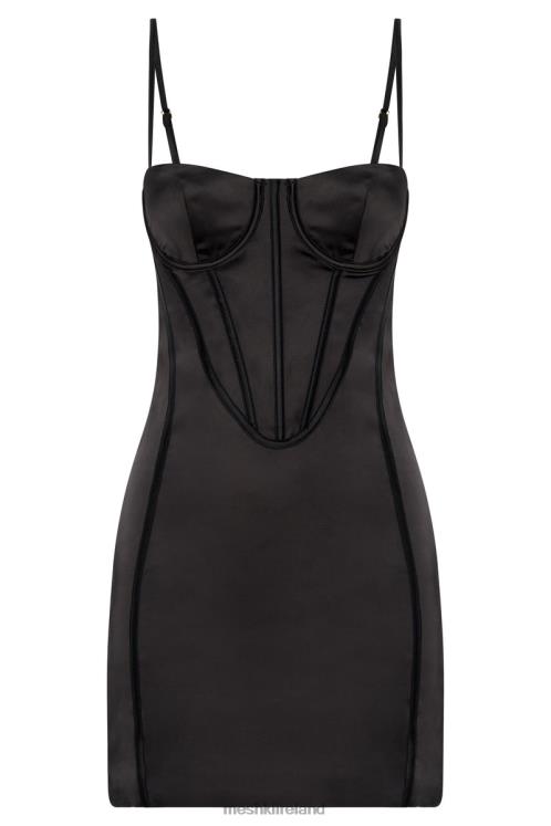 Meshki Bridget Corset Mini Dress Clothing Black 6DX22397
