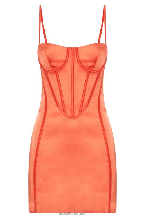 Meshki Bridget Corset Mini Dress Clothing Coral 6DX22573