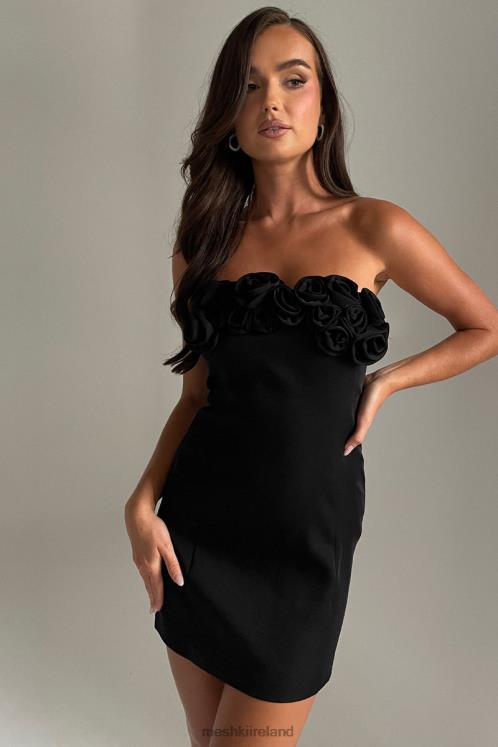 Meshki Brooks Rose Mini Dress Clothing Black 6DX22376