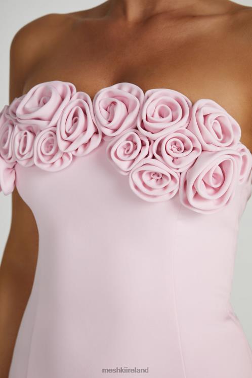 Meshki Brooks Rose Mini Dress Clothing Blush Pink 6DX22113