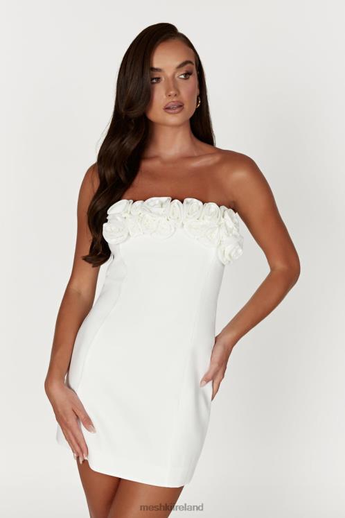 Meshki Brooks Rose Mini Dress Clothing White 6DX22250