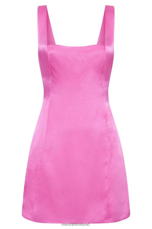 Meshki Carina Tie Back Mini Slip Dress Clothing Pink 6DX22448