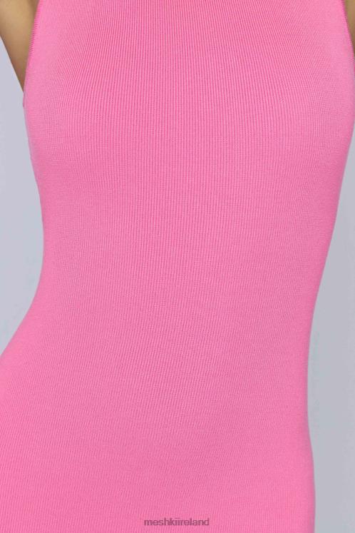 Meshki Delia Sleeveless Knit Mini Dress Clothing Bubblegum Pink 6DX22592