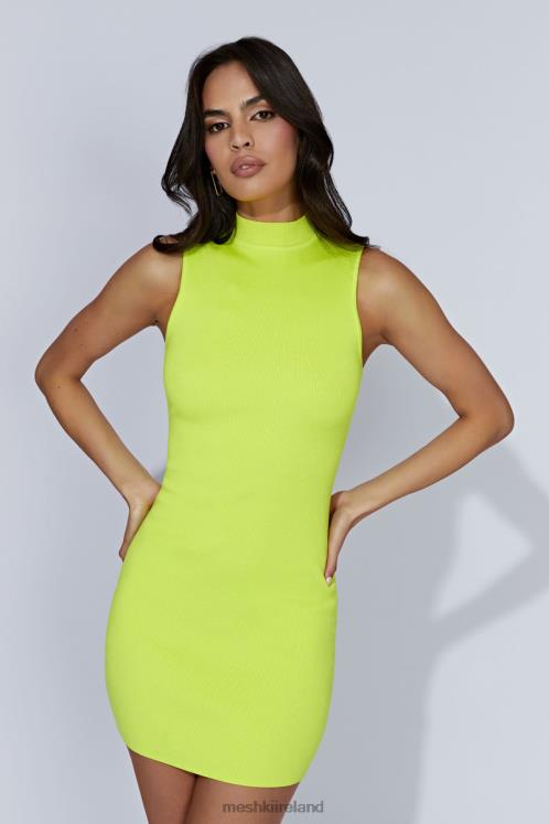 Meshki Delia Sleeveless Knit Mini Dress Clothing Fresh Green 6DX22593