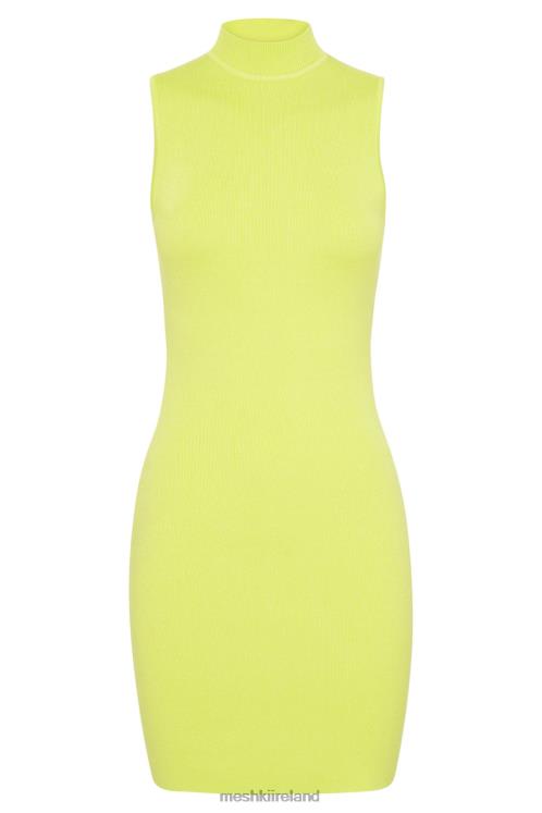 Meshki Delia Sleeveless Knit Mini Dress Clothing Fresh Green 6DX22593