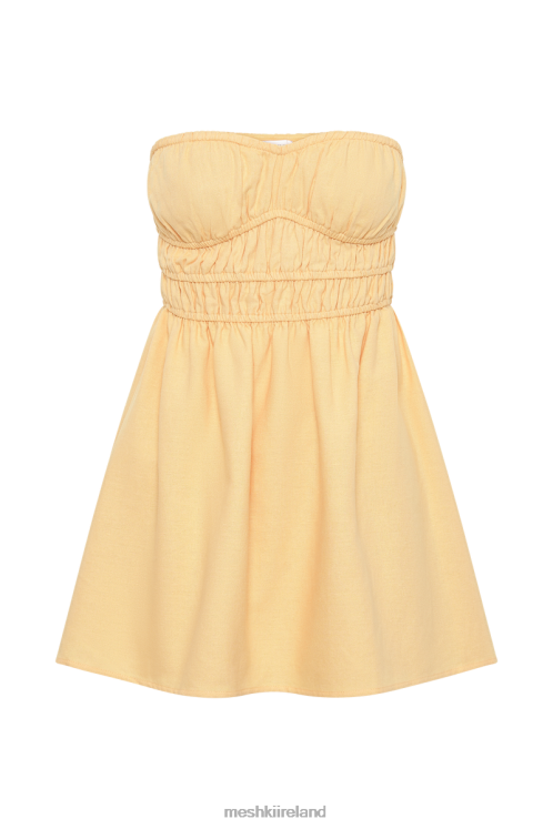 Meshki Eloise Strapless Linen Mini Dress Clothing Mango 6DX22364