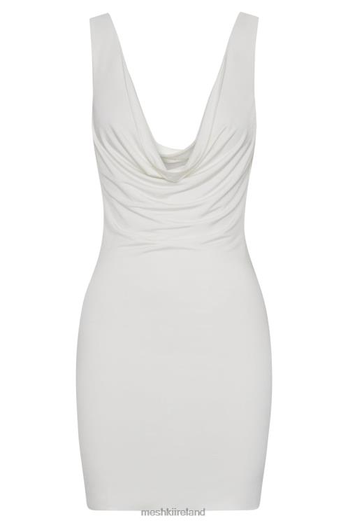Meshki Juliette Cowl Mini Dress Clothing Bone 6DX22334