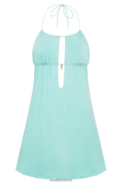 Meshki Kehlani Halter Mini Dress Clothing Mint 6DX22581