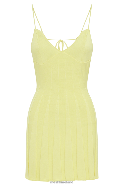 Meshki Kendra Rib Knit Mini Dress Clothing Lemon 6DX2250