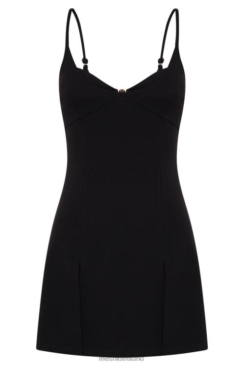 Meshki Lex Two Tone Mini Dress Clothing Black 6DX22441