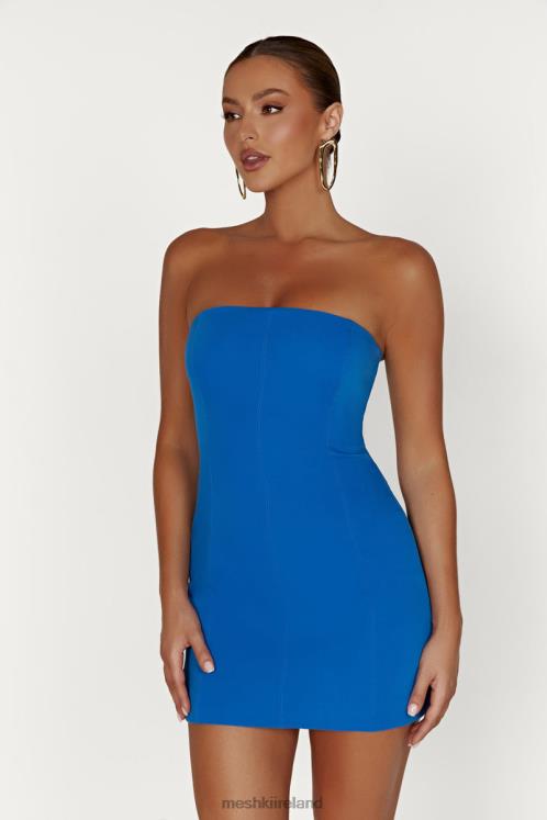 Meshki Maci Crepe Mini Dress Clothing Cobalt Blue 6DX22174