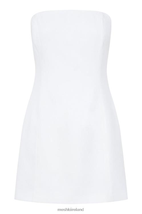 Meshki Maci Linen Mini Dress Clothing White 6DX22619