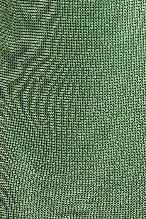 Meshki Meilani Low Back Diamante Mesh Mini Dress Clothing Green 6DX22726