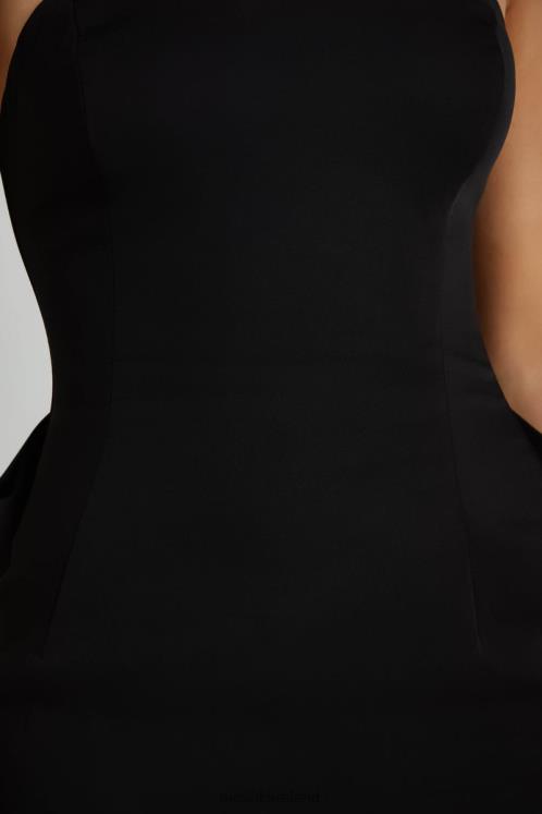 Meshki Meredith Strapless Bow Mini Dress Clothing Black 6DX22216