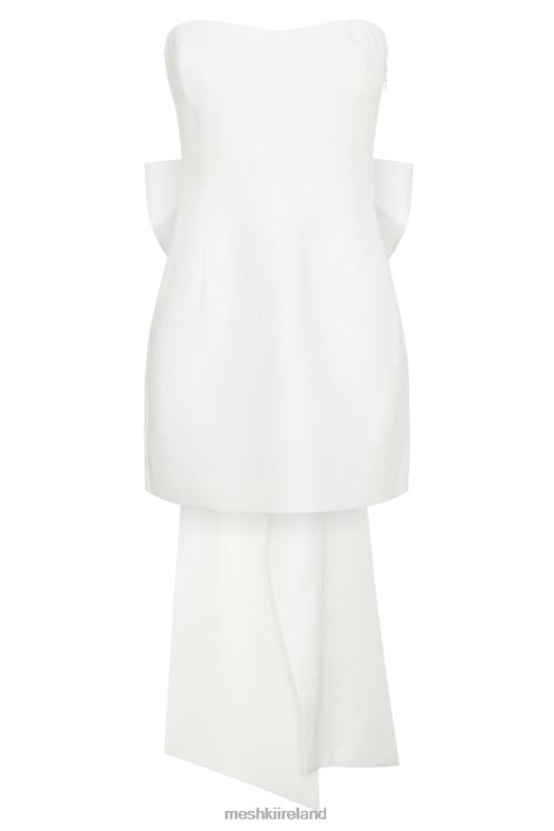 Meshki Meredith Strapless Bow Mini Dress Clothing White 6DX2210