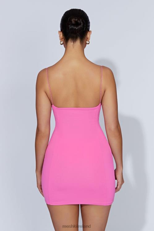 Meshki Misty Contour Mini Dress Clothing Bubblegum Pink 6DX22281