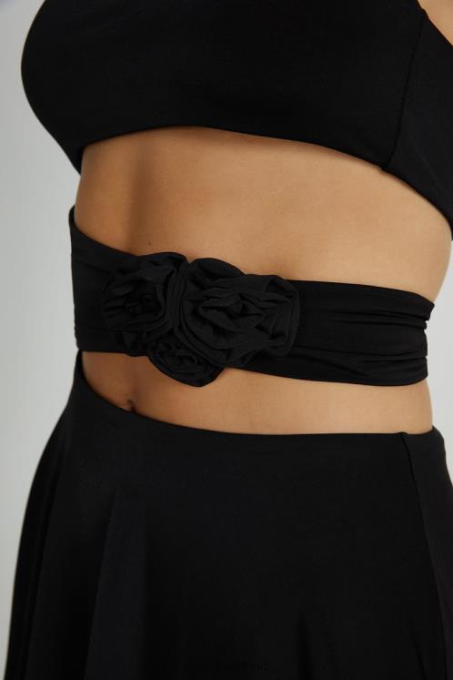 Meshki Montanna Strapless Rose Mini Dress Clothing Black 6DX22164