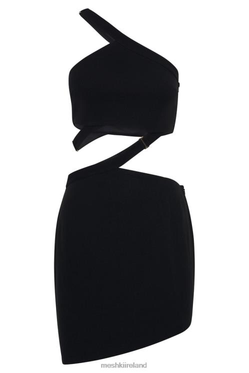Meshki Oriane E-Hook Mini Dress Clothing Black 6DX22730
