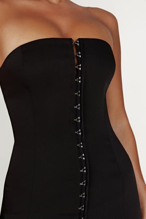 Meshki Ornella Hook And Eye Mini Dress Clothing Black 6DX22742