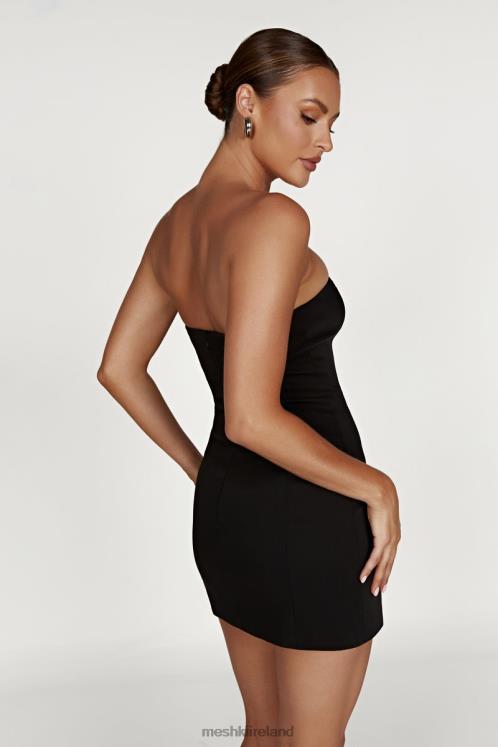 Meshki Ornella Hook And Eye Mini Dress Clothing Black 6DX22742